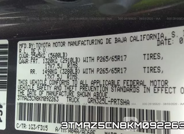 3TMAZ5CN8KM092263 фото 10