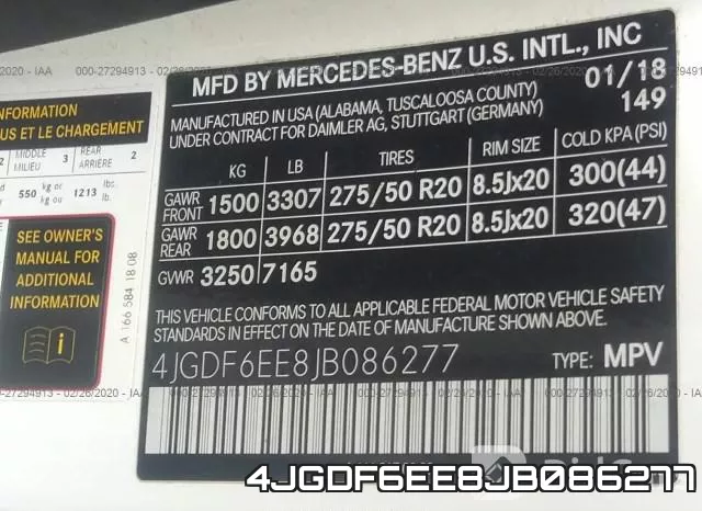 4JGDF6EE8JB086277 фото 10