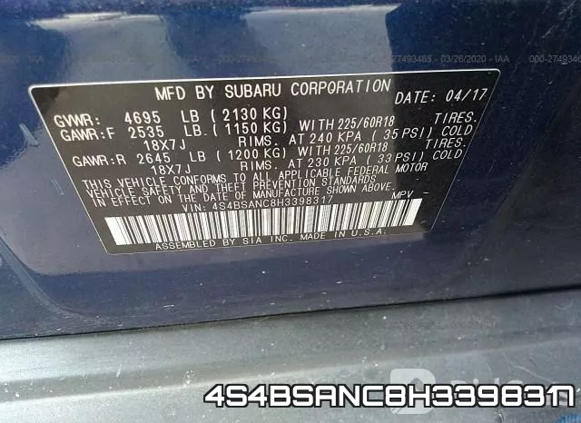 4S4BSANC8H3398317 фото 10