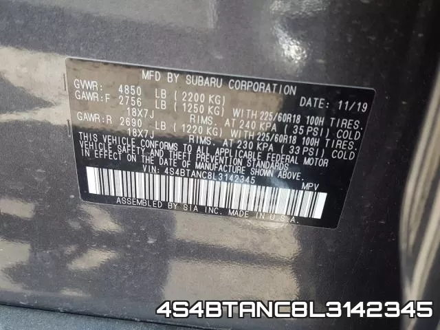 4S4BTANC8L3142345 фото 2