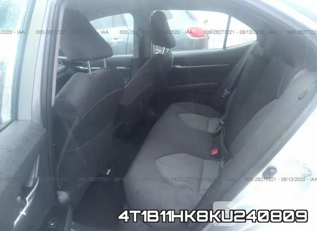 4T1B11HK8KU240809 фото 9