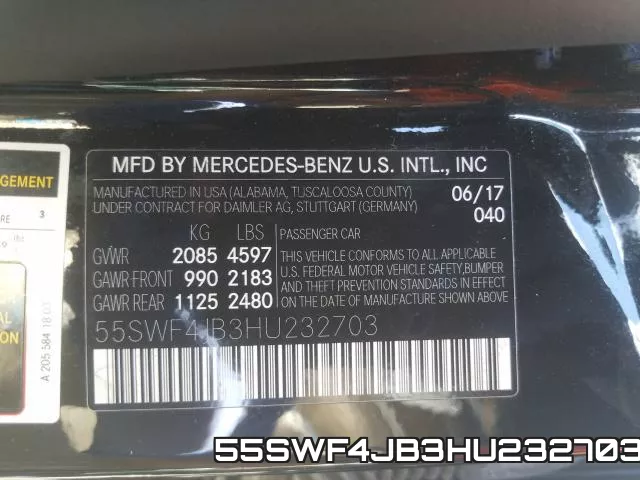 55SWF4JB3HU232703 фото 2
