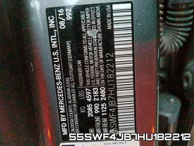 55SWF4JB7HU182212 фото 2