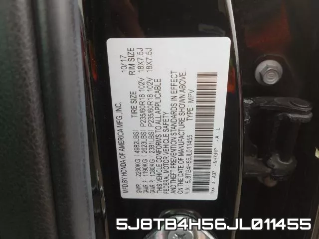 5J8TB4H56JL011455 фото 2