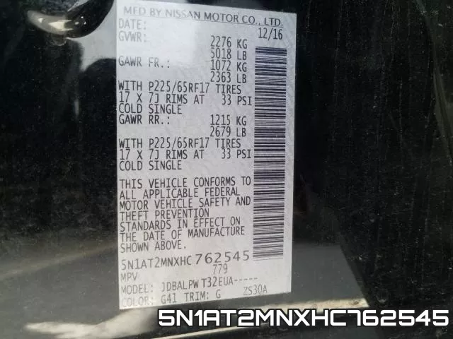 5N1AT2MNXHC762545 фото 2