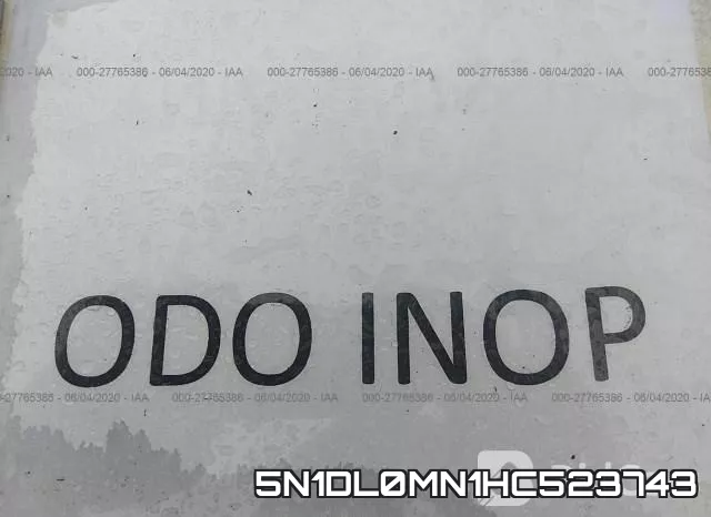 5N1DL0MN1HC523743 фото 8