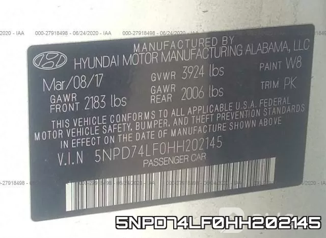 5NPD74LF0HH202145 фото 10
