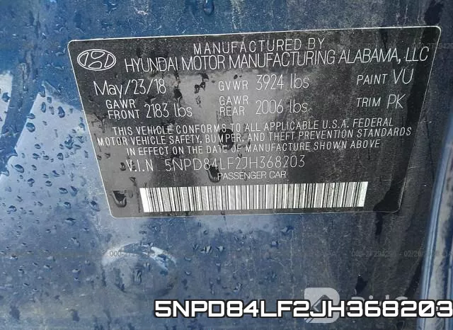 5NPD84LF2JH368203 фото 10