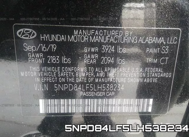 5NPD84LF5LH538234 фото 10