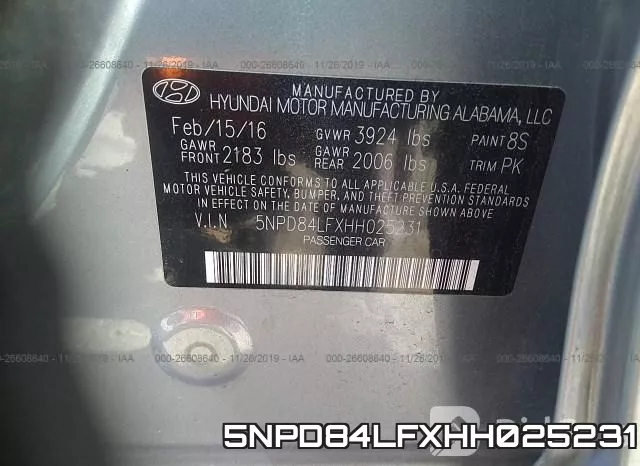 5NPD84LFXHH025231 фото 10