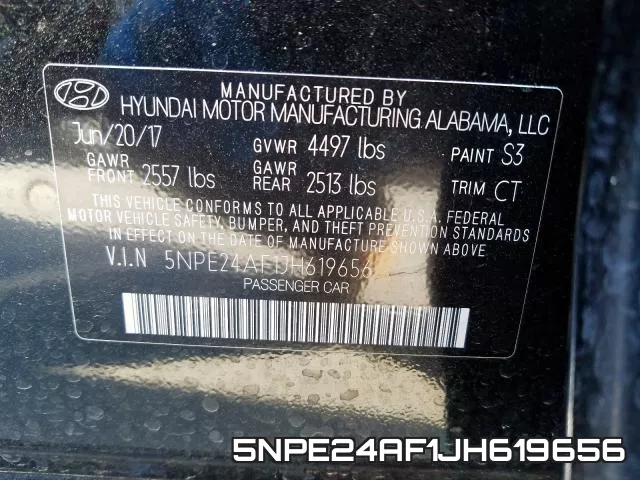 5NPE24AF1JH619656 фото 2