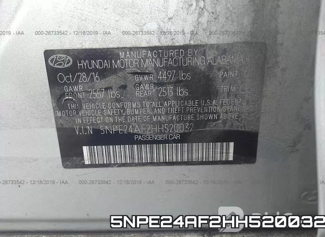 5NPE24AF2HH520032 фото 10