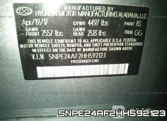 5NPE24AF2HH592123 фото 10