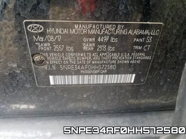 5NPE34AF0HH572580 фото 2
