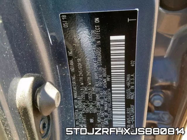 5TDJZRFHXJS880814 фото 2