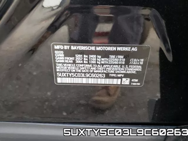 5UXTY5C03L9C60263 фото 2