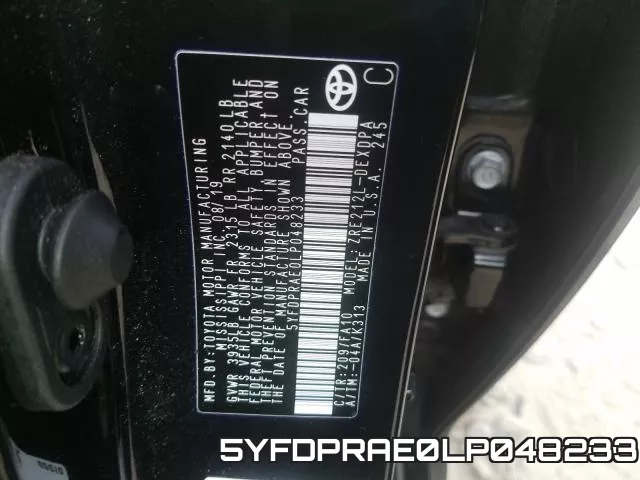 5YFDPRAE0LP048233 фото 2