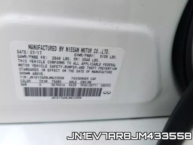 JN1EV7AR8JM433558 фото 2