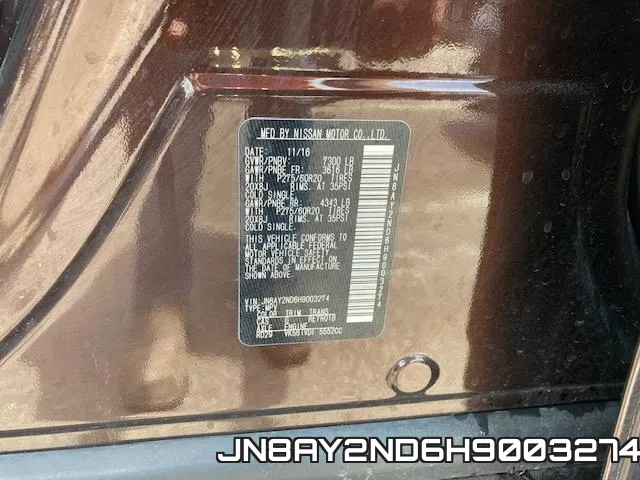JN8AY2ND6H9003274 фото 2