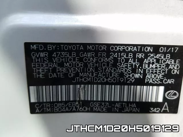JTHCM1D20H5019129 фото 2
