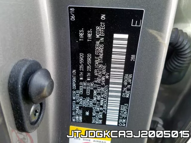 JTJDGKCA3J2005015 фото 2