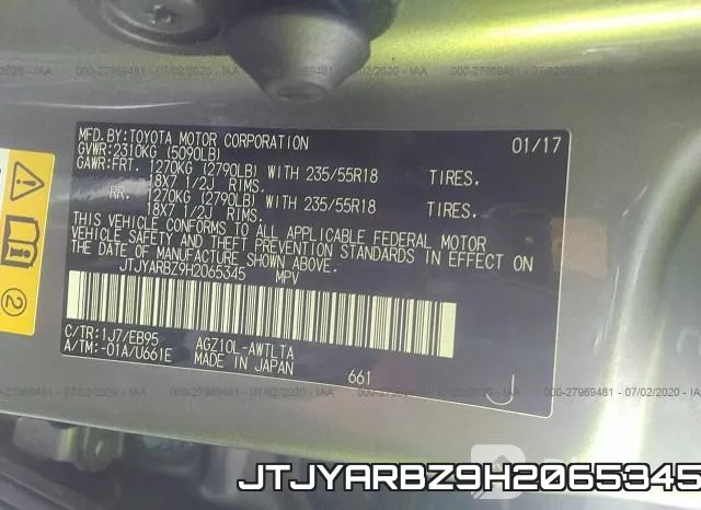 JTJYARBZ9H2065345 фото 10