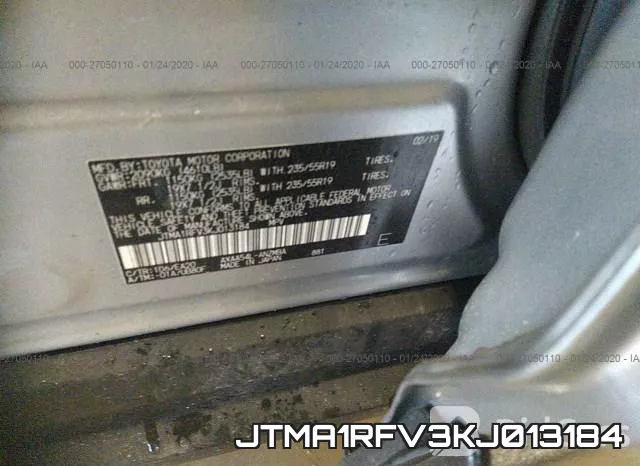 JTMA1RFV3KJ013184 фото 10