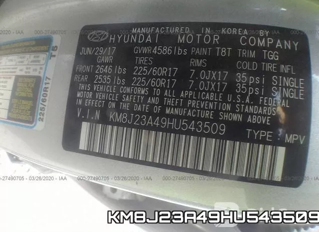 KM8J23A49HU543509 фото 10