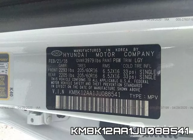 KM8K12AA1JU088541 фото 10