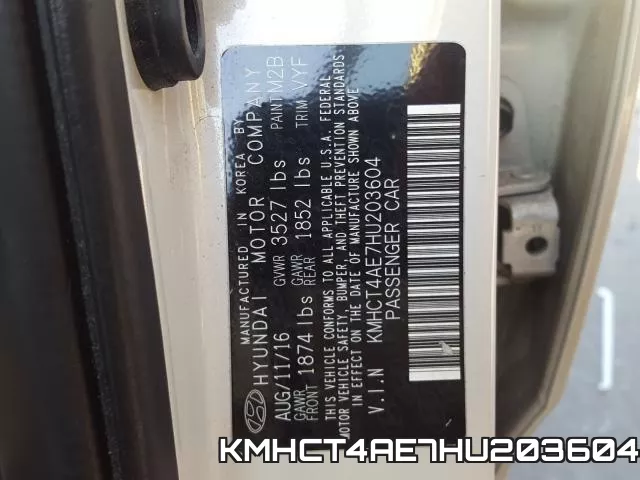 KMHCT4AE7HU203604 фото 2