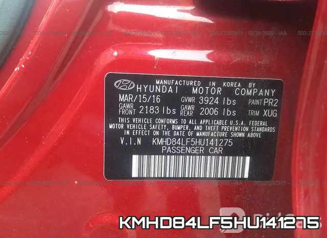 KMHD84LF5HU141275 фото 10