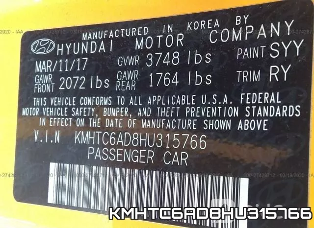 KMHTC6AD8HU315766 фото 10