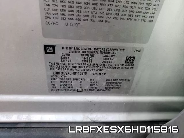 LRBFXESX6HD115816 фото 2