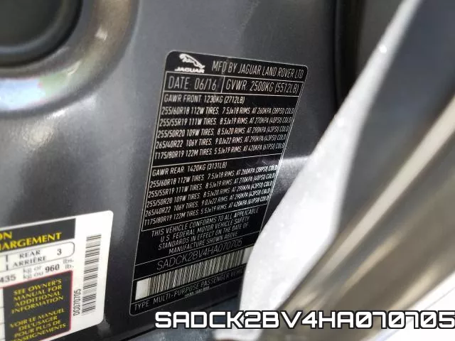 SADCK2BV4HA070705 фото 2