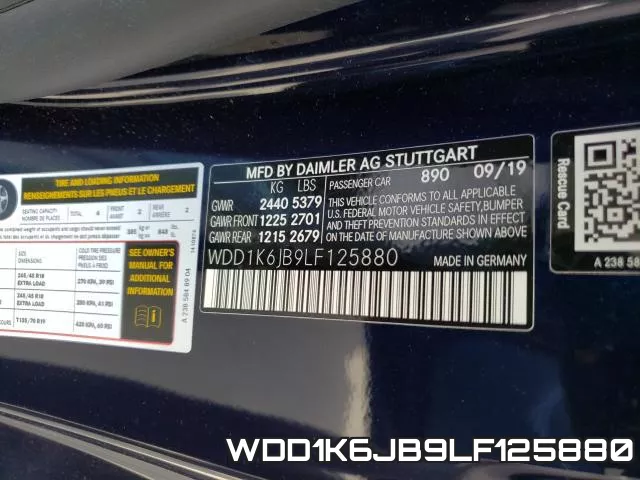 WDD1K6JB9LF125880 фото 2