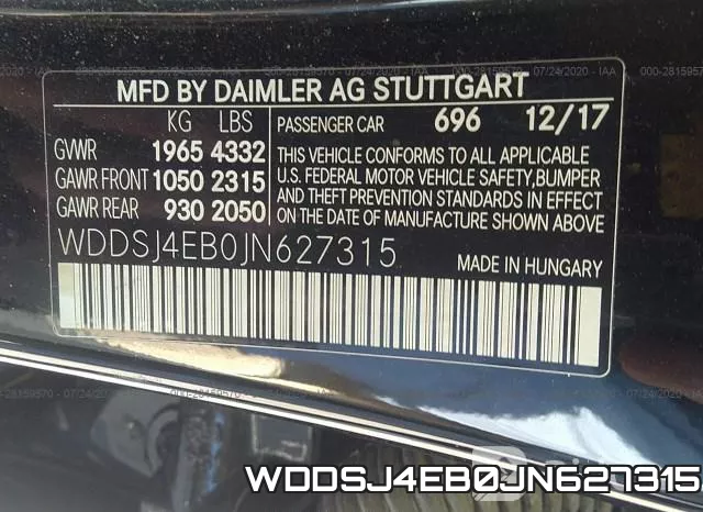 WDDSJ4EB0JN627315 фото 10