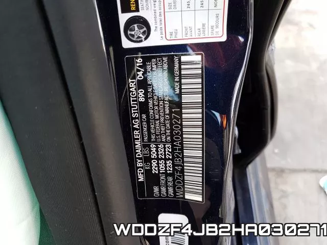 WDDZF4JB2HA030271 фото 2