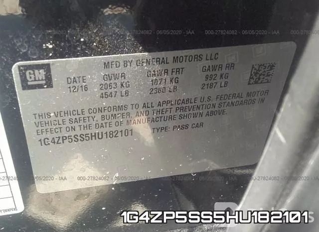1G4ZP5SS5HU182101 фото 10