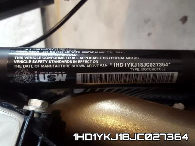 1HD1YKJ18JC027364 фото 2