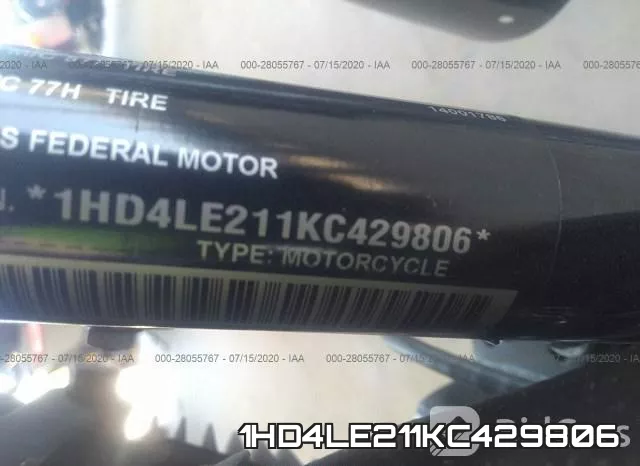 1HD4LE211KC429806 фото 2