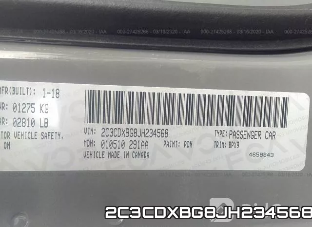2C3CDXBG8JH234568 фото 10