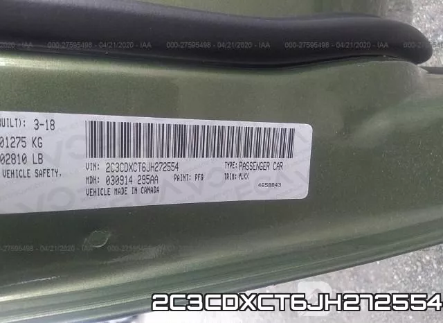 2C3CDXCT6JH272554 фото 10