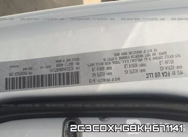 2C3CDXHG8KH671141 фото 10