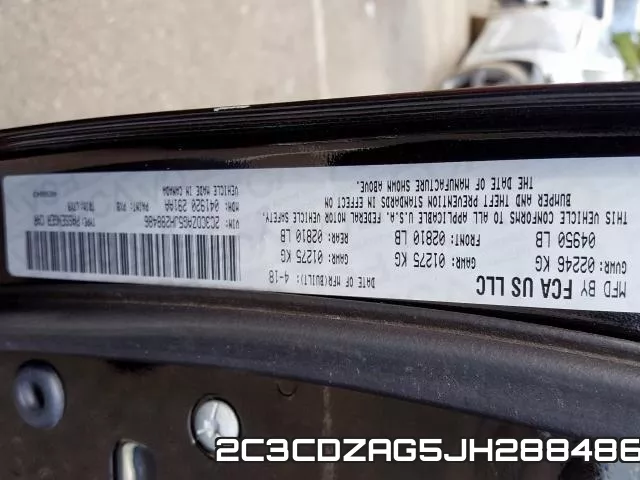 2C3CDZAG5JH288486 фото 2