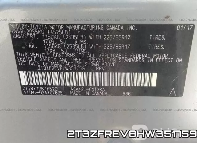 2T3ZFREV8HW351759 фото 10