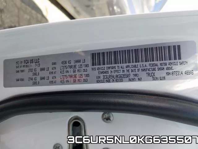 3C6UR5NL0KG635507 фото 2