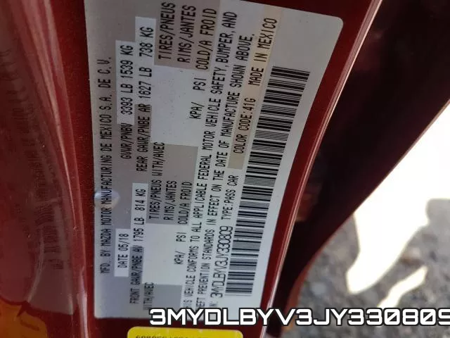 3MYDLBYV3JY330809 фото 2