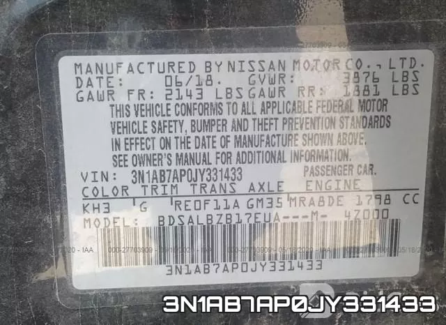 3N1AB7AP0JY331433 фото 10