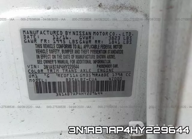 3N1AB7AP4HY229644 фото 10