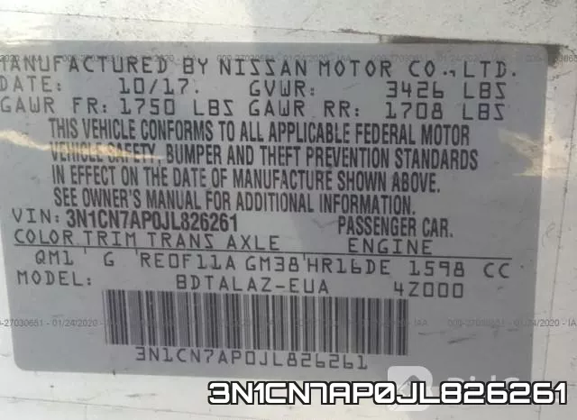 3N1CN7AP0JL826261 фото 10